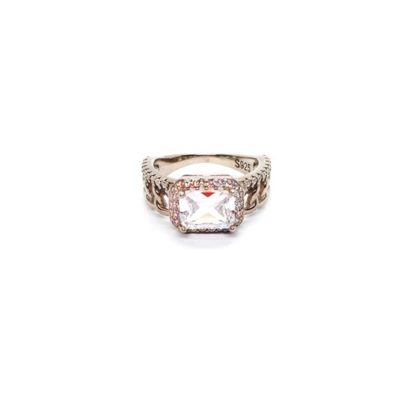 White stylish fancy ring - Image 2