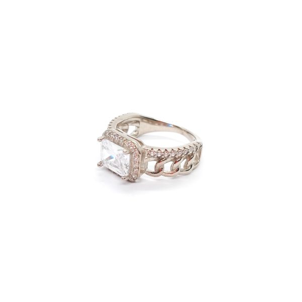 White stylish fancy ring - Image 3