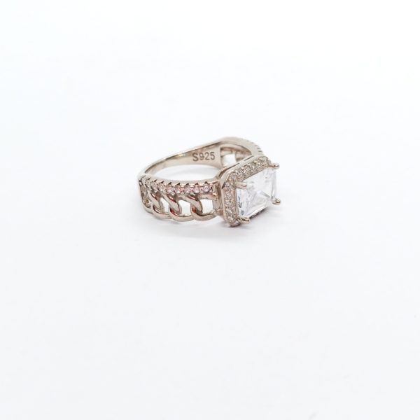 White stylish fancy ring - Image 4