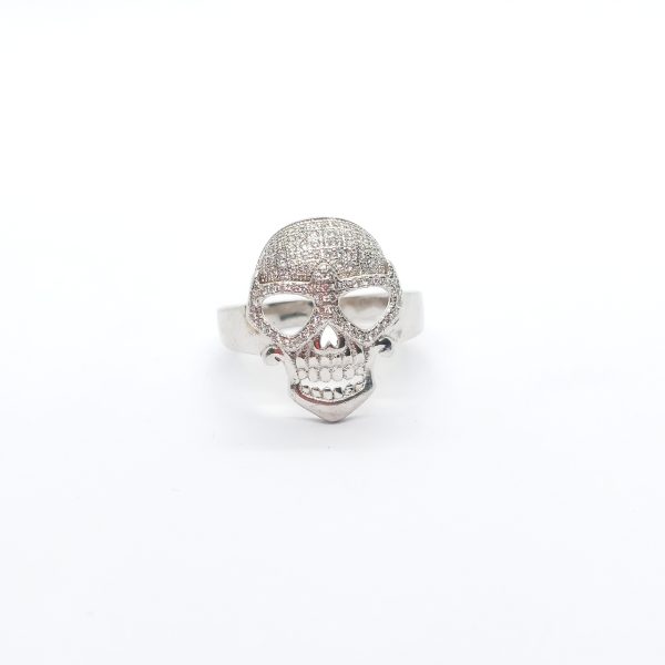 Skull skeleton silver ring - Image 3