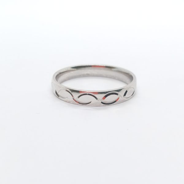 Fancy silver ring - Image 3