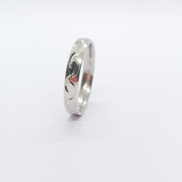 Fancy silver ring - Image 4