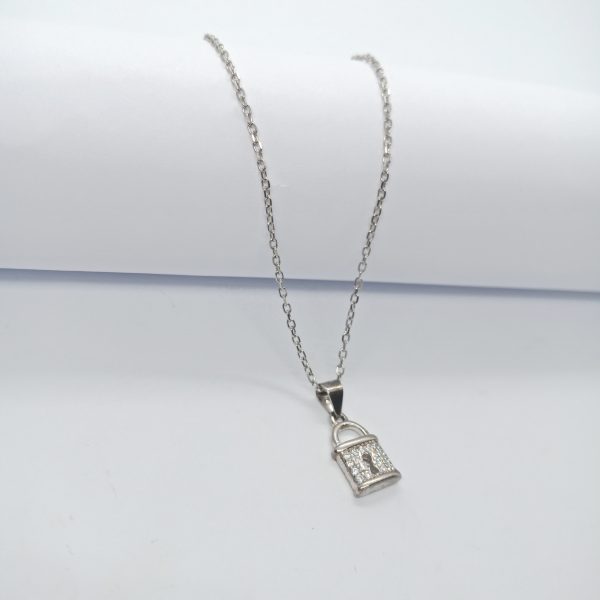 Lock silver pendant - Image 2