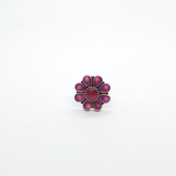 Cocktail ring with purple stone - Image 3