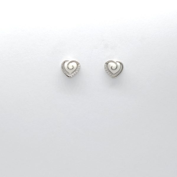 New fancy  heart silver earring - Image 3