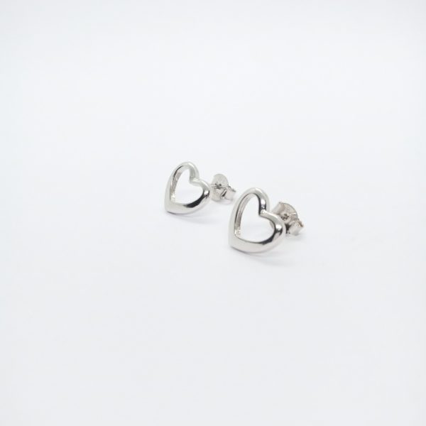 Little design heart earrings - Image 2