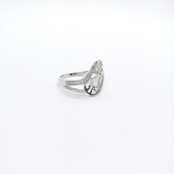 New white stone fancy ring - Image 4