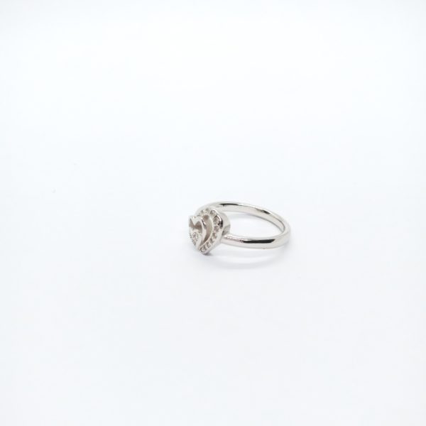 Heart design silver ring - Image 3