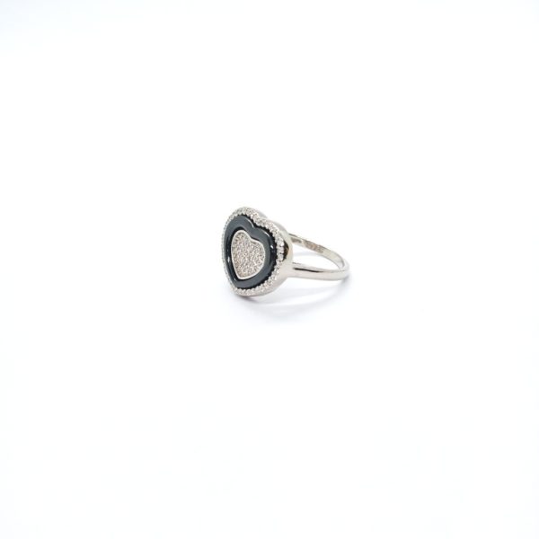 Heart design silver ring - Image 4