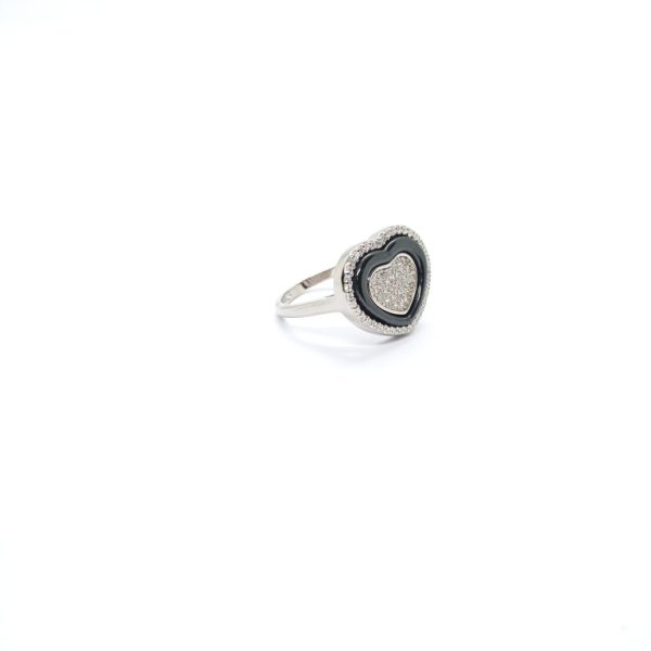 Heart design silver ring - Image 3