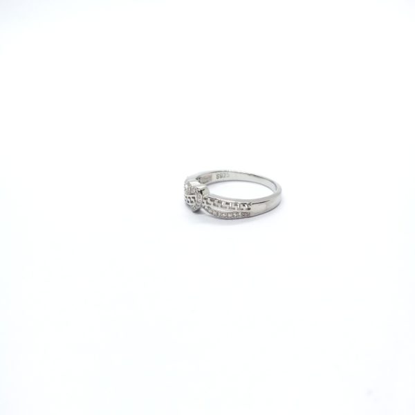 Heart design silver ring  - Image 3