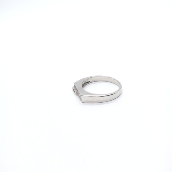 Fancy silver ring with micro stone - Image 4