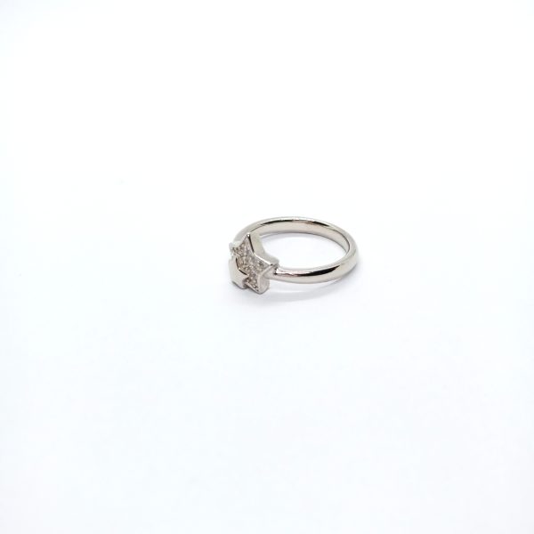 star silver ring with micro stone - Image 3