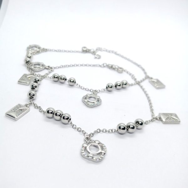 Stylish  design silver- anklet