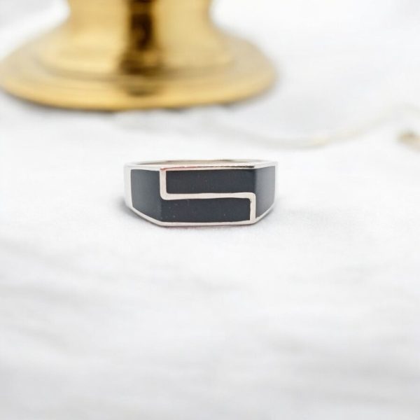 Black stylish ring