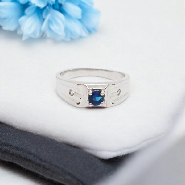 Blue wedding ring