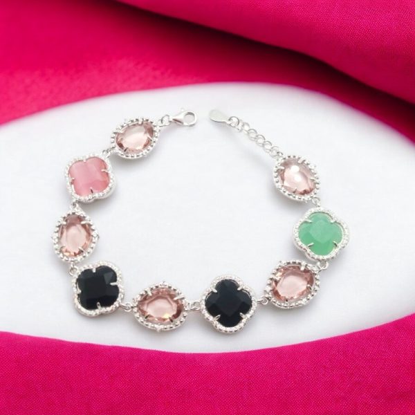 LADIES BRACELET WITH MULTI COLOUR STONE