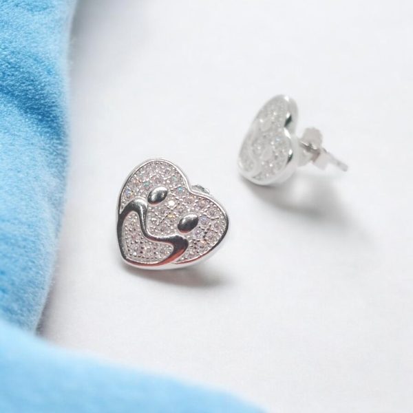 Heart design fancy earrings