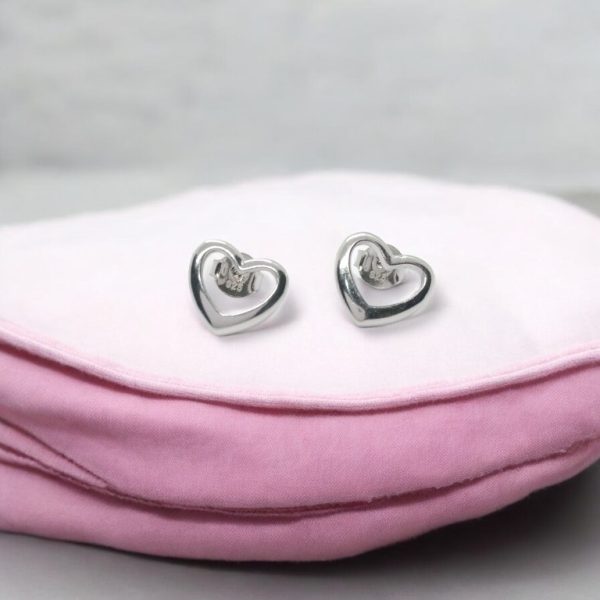 Little design heart earrings