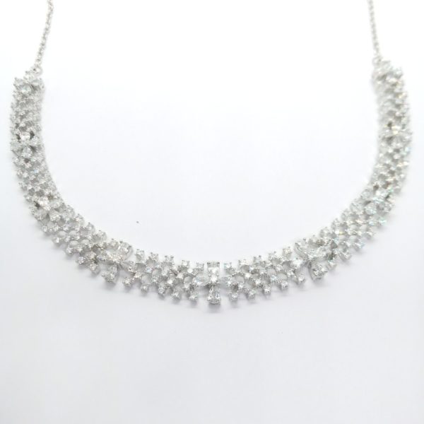 White stone party wear necklace - Image 2