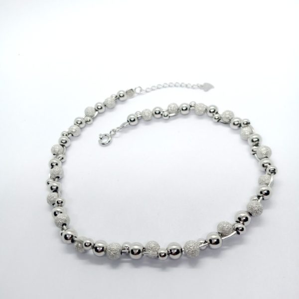 Beautiful pearl desgin  silver- anklet - Image 3