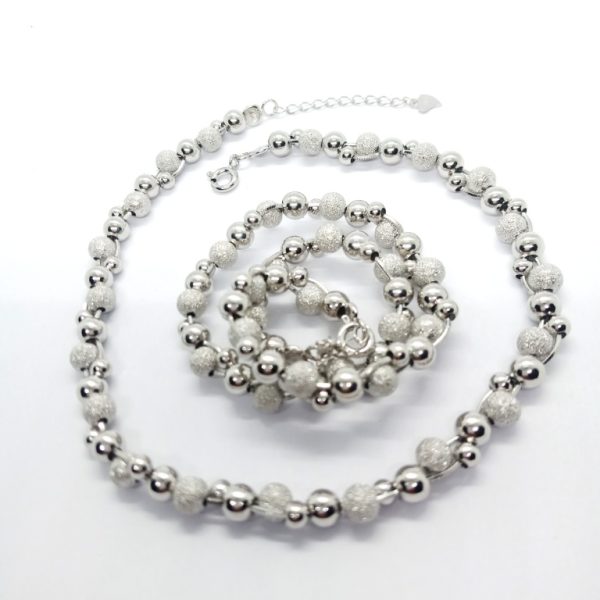 Beautiful pearl desgin  silver- anklet - Image 2