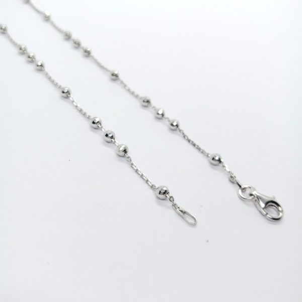 Jeevika silver-anklet with pearl - Image 2