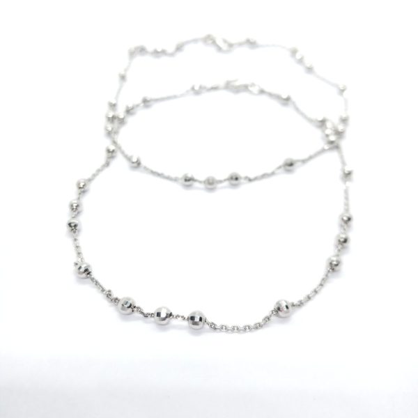 Jeevika silver-anklet with pearl