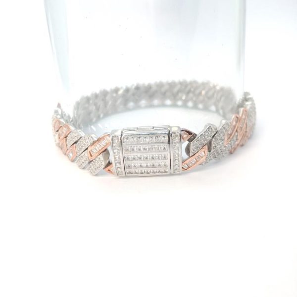 Interlocking  silver- bracelet - Image 4