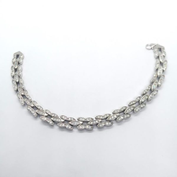 Interlinked silver- bracelet - Image 3