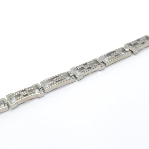 Stunning Carved silver Bracelet For Men - Image 3