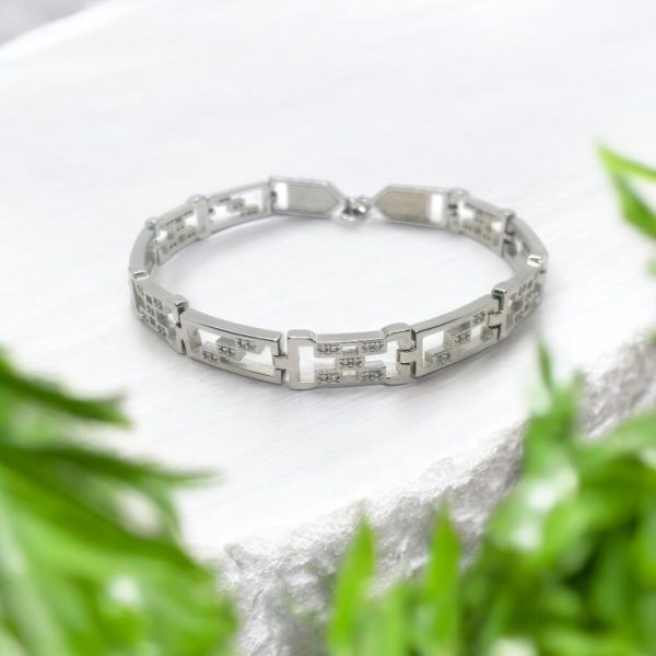 Stunning Carved silver Bracelet For Men