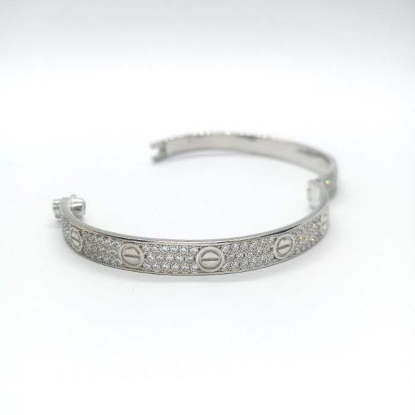 Greek Key silver Bangle - Image 2