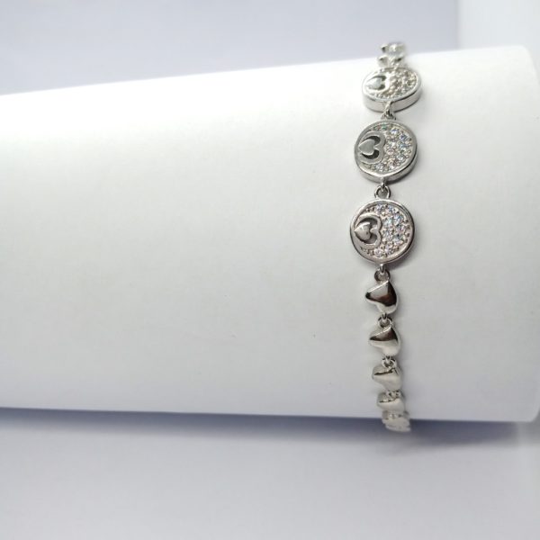 Amaura India Only Stylish Silver Bracelet - Image 2