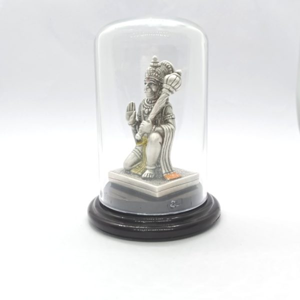 Lord Hanuman Ji Silver Hollow Idol Statue - Image 3