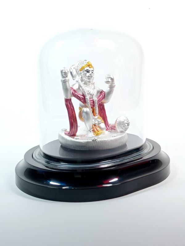 Lord hanuman 99.9% pure silver hollow murti - Image 3