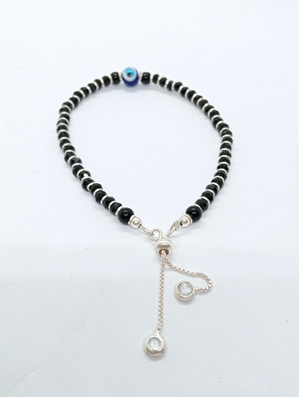 Evil eye silver-anklet - Image 2