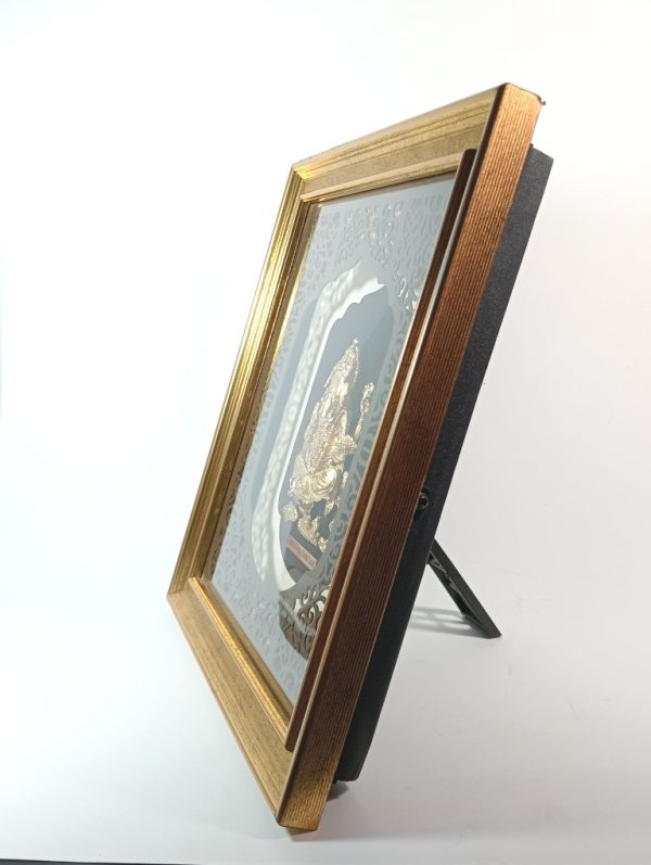 Lord Ganesha 24kt Gold Foil Frame - Image 2