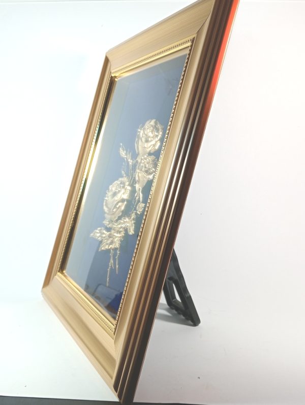 Beautiful 24kt Gold Flowers Foil Frame - Image 2