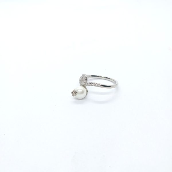 Pearl silver ring  - Image 3