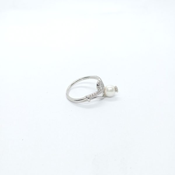 Pearl silver ring  - Image 4