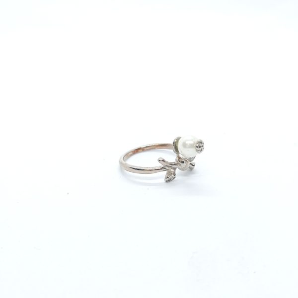 Traditional pearl silver ring  - Image 3