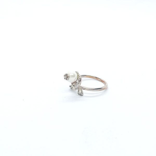 Traditional pearl silver ring  - Image 4