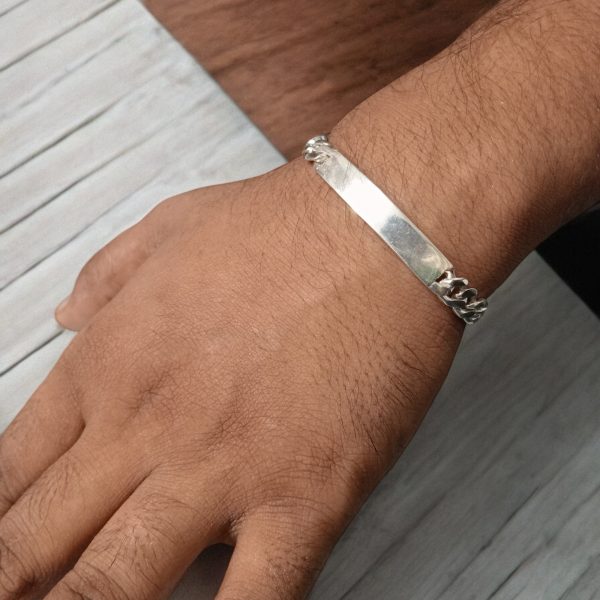 Traditional Multilink silver Bracelet for men - Image 2