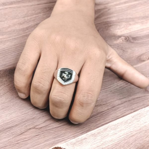 Ferrari silver  ring - Image 2