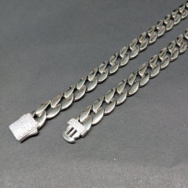 Miami cuban sterling silver chain - Image 2