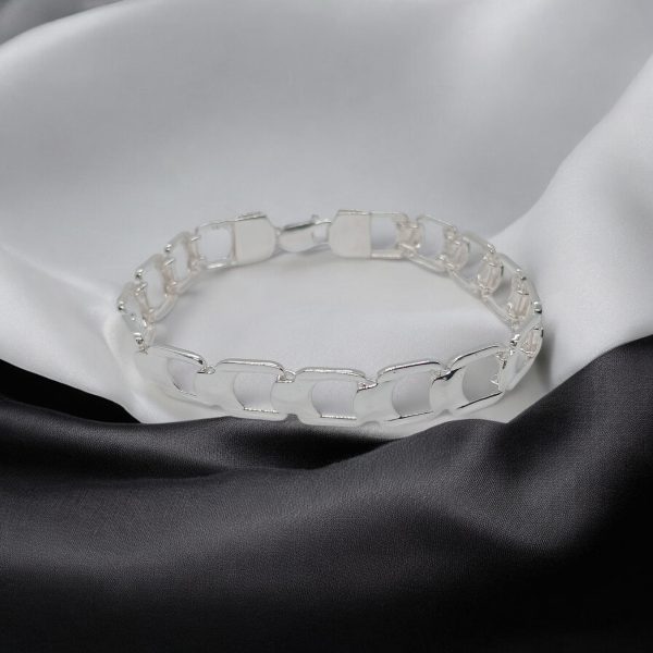 Men's massive heavy big link bracelet