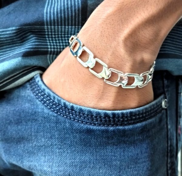 Men's massive heavy big link bracelet - Image 2