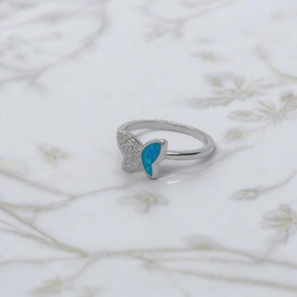 Blue butterfly Sterling Silver Ring - Image 3