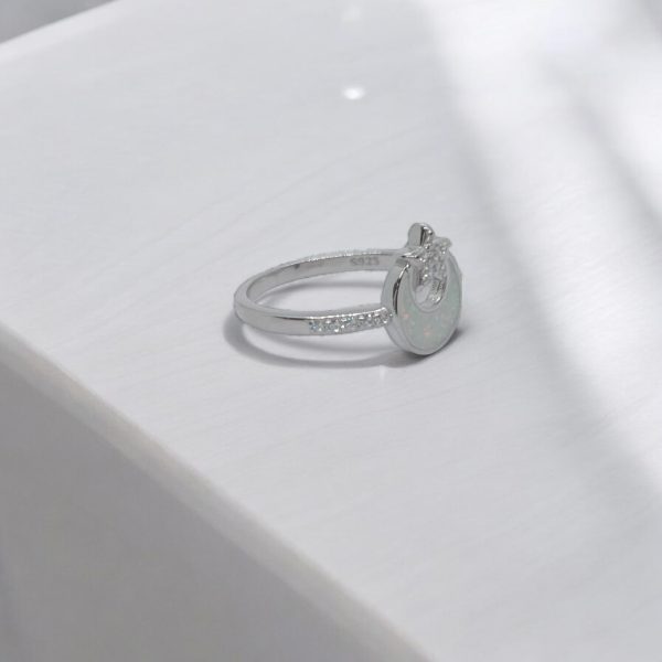 Sterling Silver Celestial Star & Moon Silver Ring - Image 3